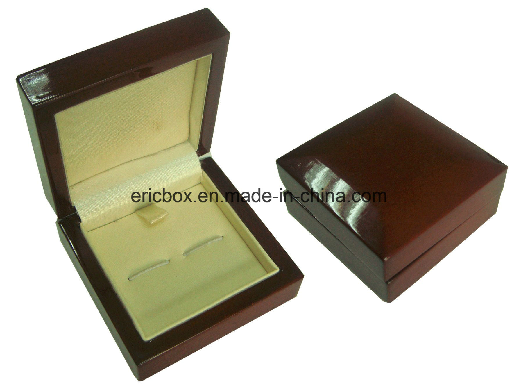 Jy-Cub17 Wooden Cardboard Paper Cufflink Storge Gift Jewelry Packing Box