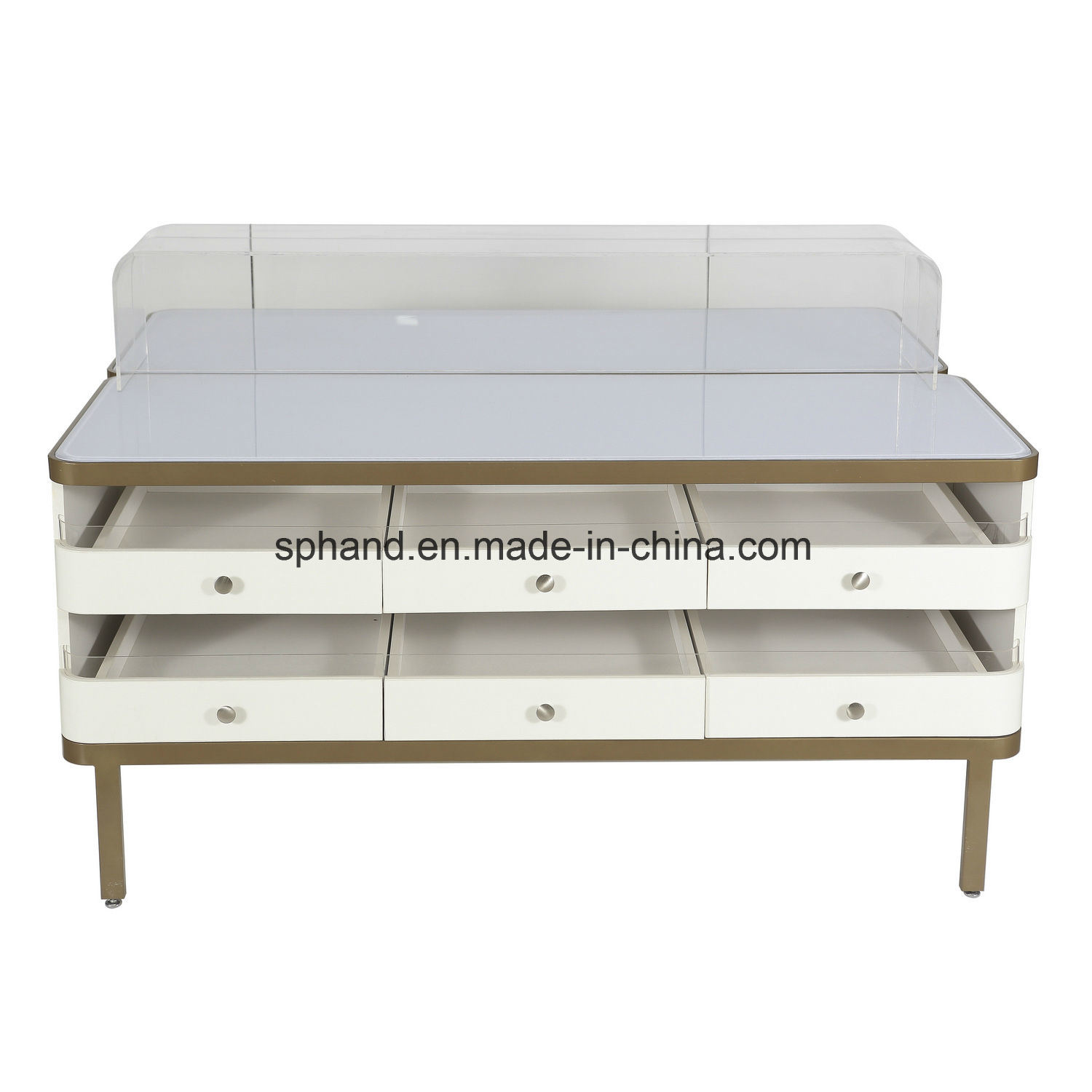 Three Level Drawer Deisgn Promotional Table for Accessories/Garment