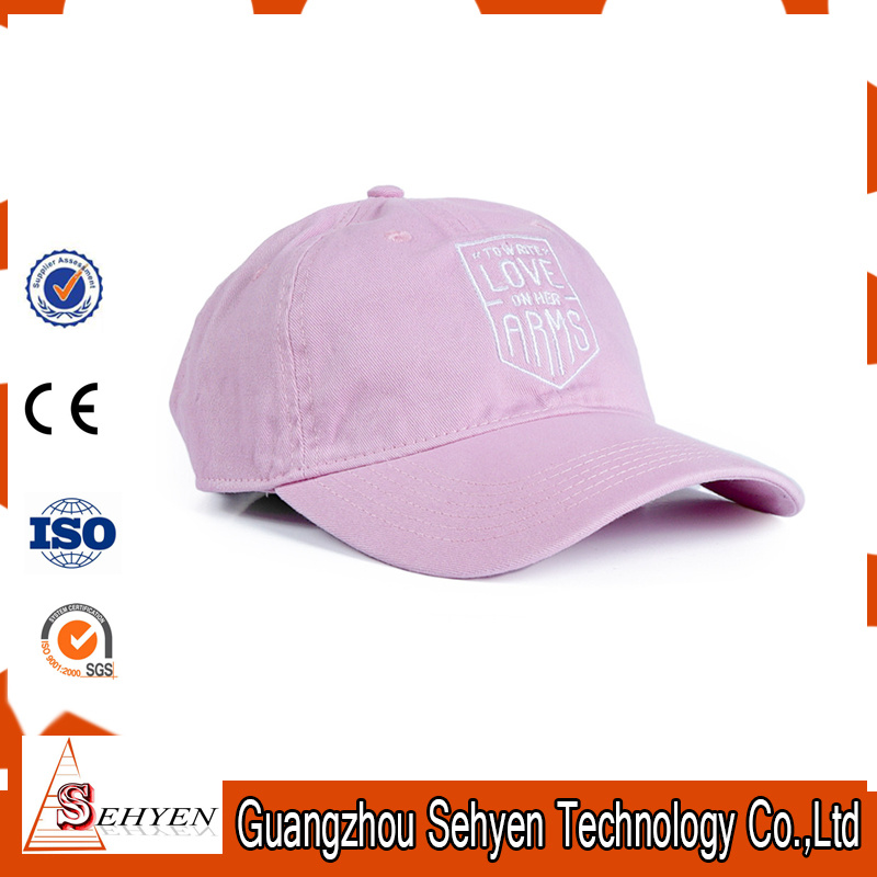 Promotional Heavy Brush Cotton Baseball Cap with Logo Embroidery