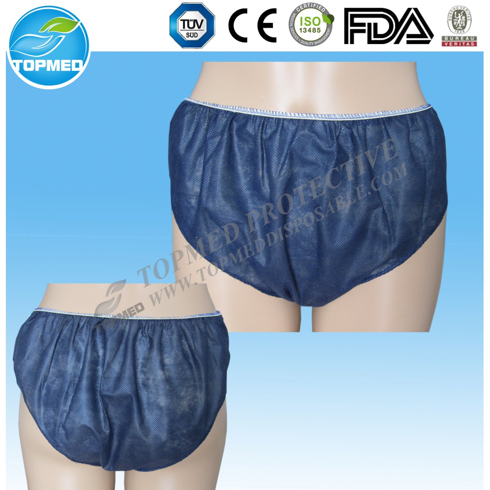 Disposable Clean Womens Underwear for Travelling, Hotel Use