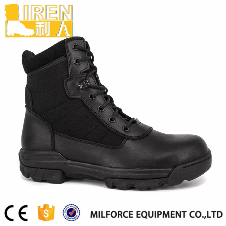 Good Design Full Grain Leather Police Tactical Boots