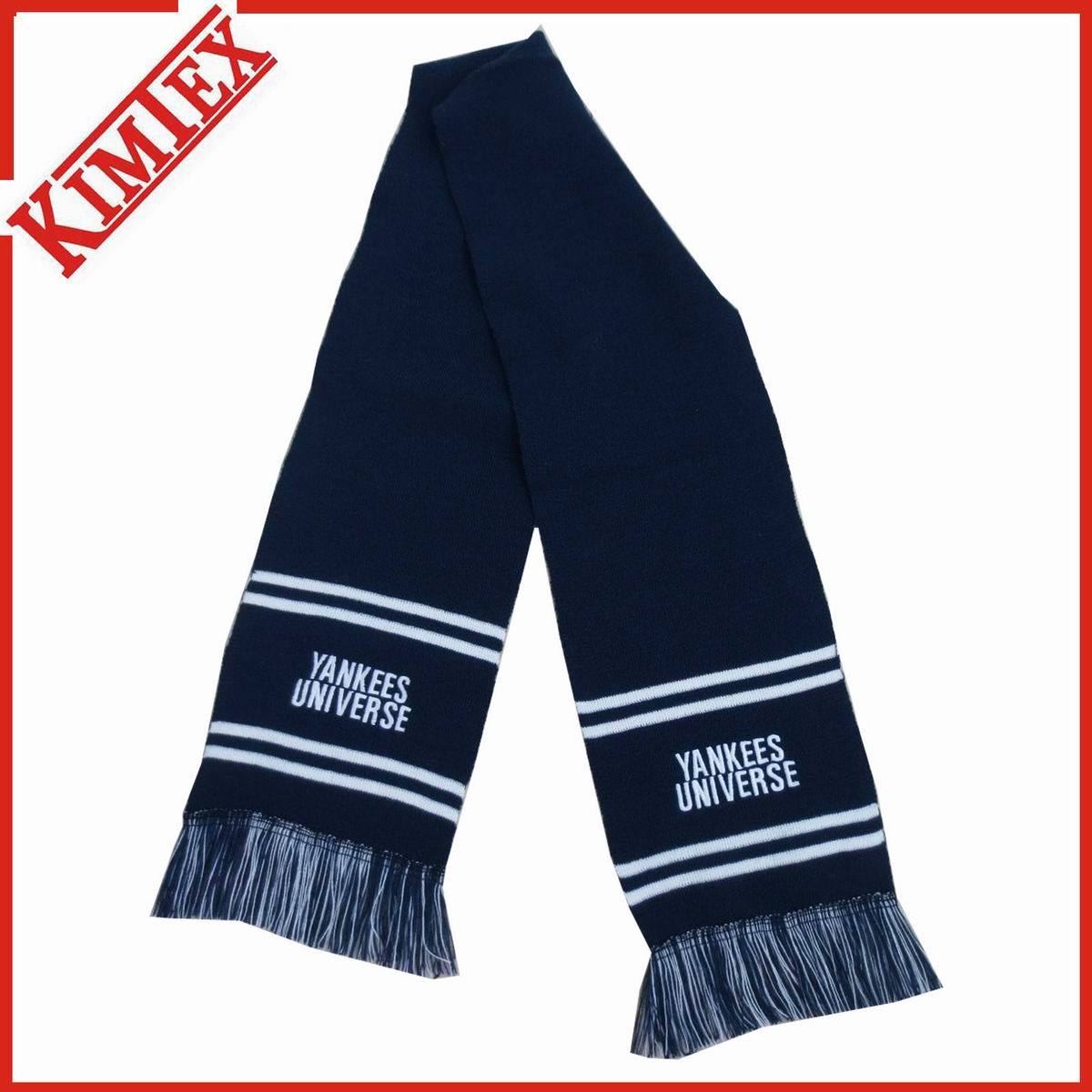 Customized Fashion Acrylic Single Layer Winter Knitted Scarf with Fringes