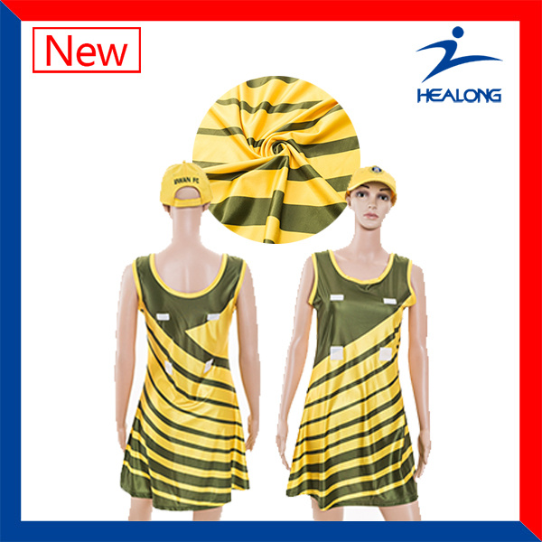 Sublimation Sport Wear Custom Netball Dress