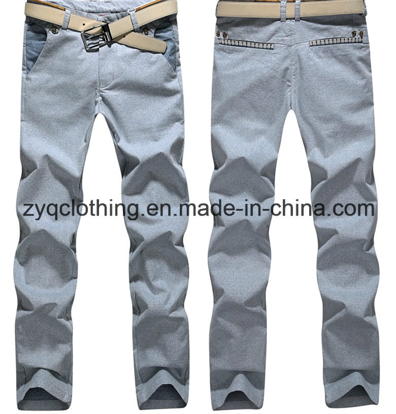 Cotton Straight Pants, Men's Casual Pants in 2015