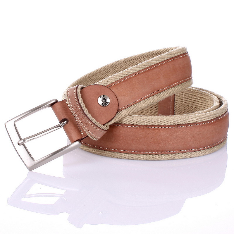 Heavy Canvas Cowhide Leather Belt Fashion Man Belt (SR-13014M)