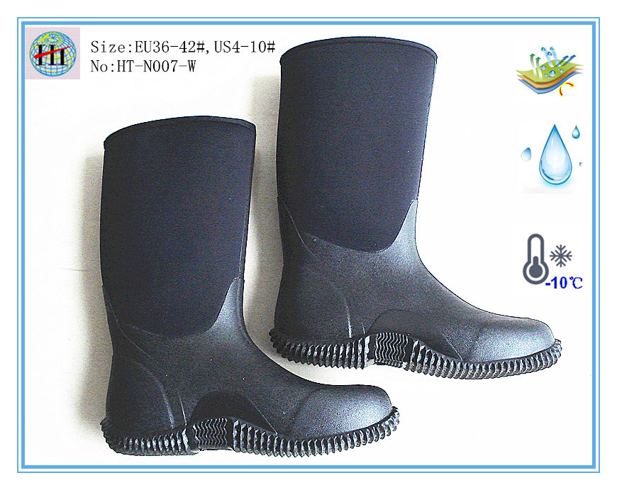 Various Ladies Neoprene Rubber Rain Boots, Women Rubber Boots, Heat Preservation Rain Boot