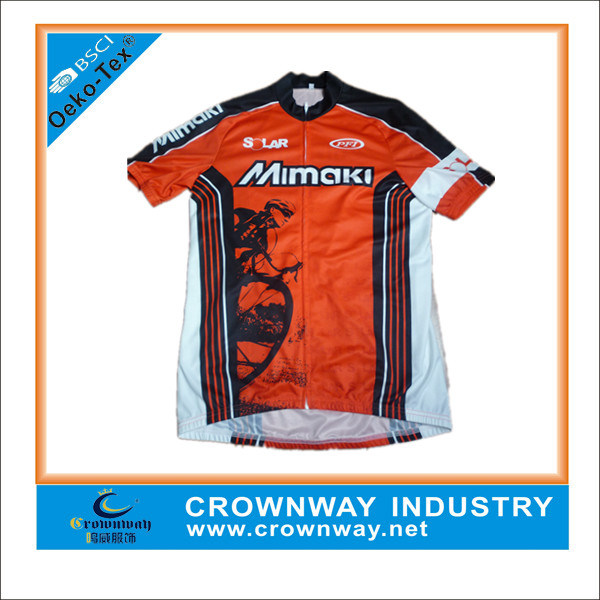 Custom Dry Fit Cycling Wear, Mens Cycling Jersey with Custom Digital Print