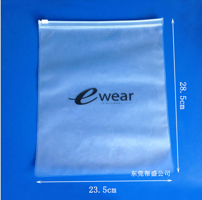 Dongguan Factory Custom EVA Zipper Bag Cleaar PVC Bag with Slider