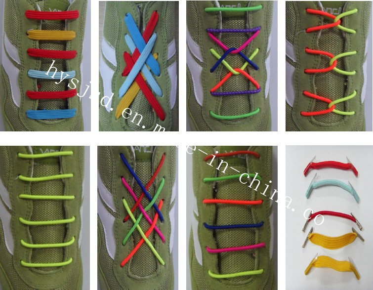 2014 New Style Not Tie Flat Elastic Shoelace