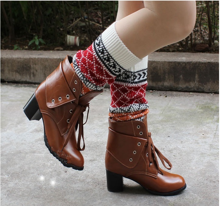 New Style Knit Leg Warmers Cuffs Socks Legwarmers