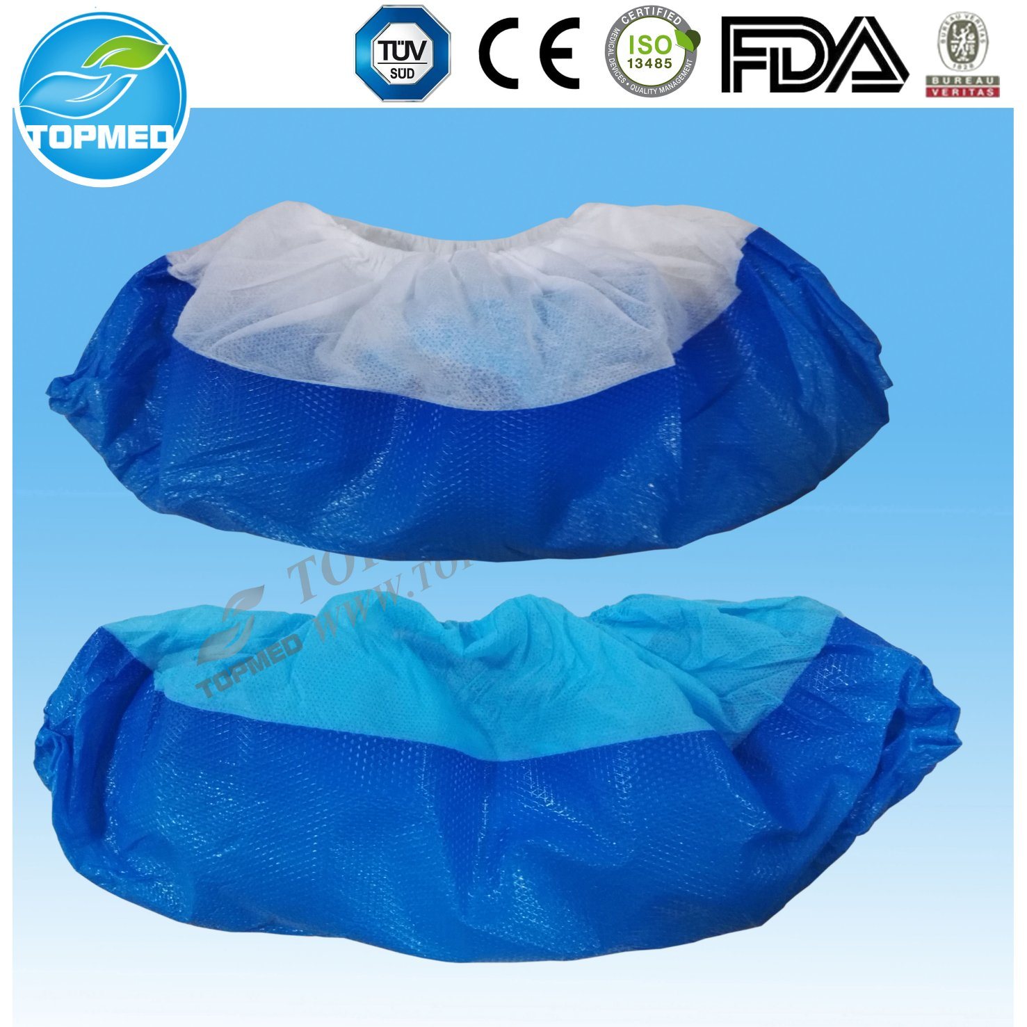 PP+CPE Shoe Cover, Disposable Shoe Cover, Nonwoven Shoe Cover
