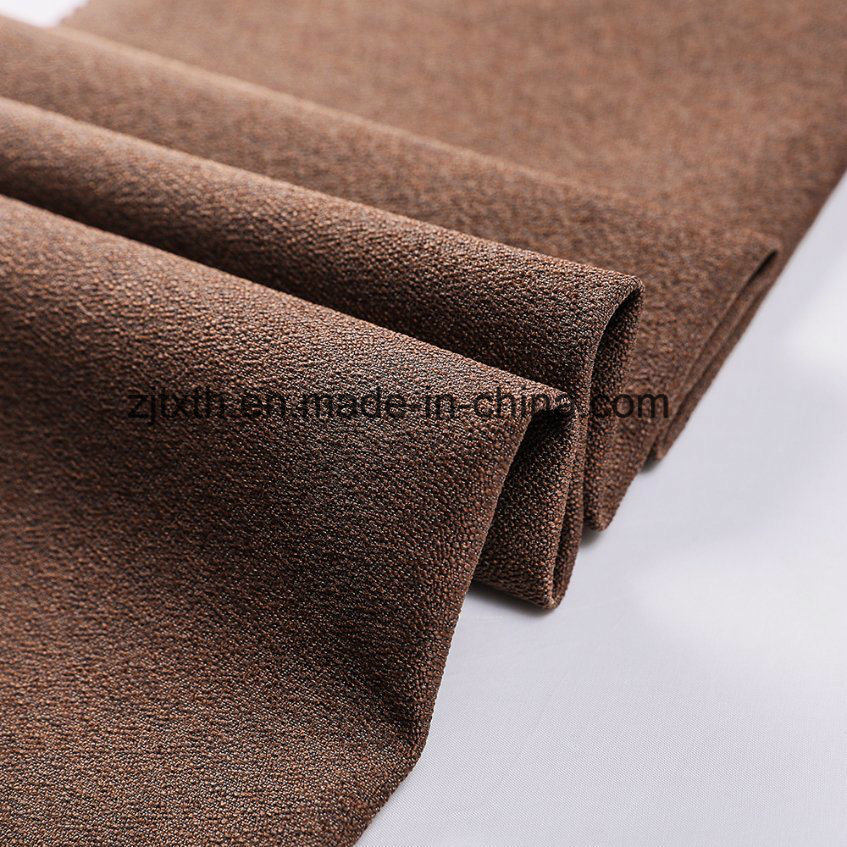 Brown Color Spray Water Furniture Fabric with T/C Backing