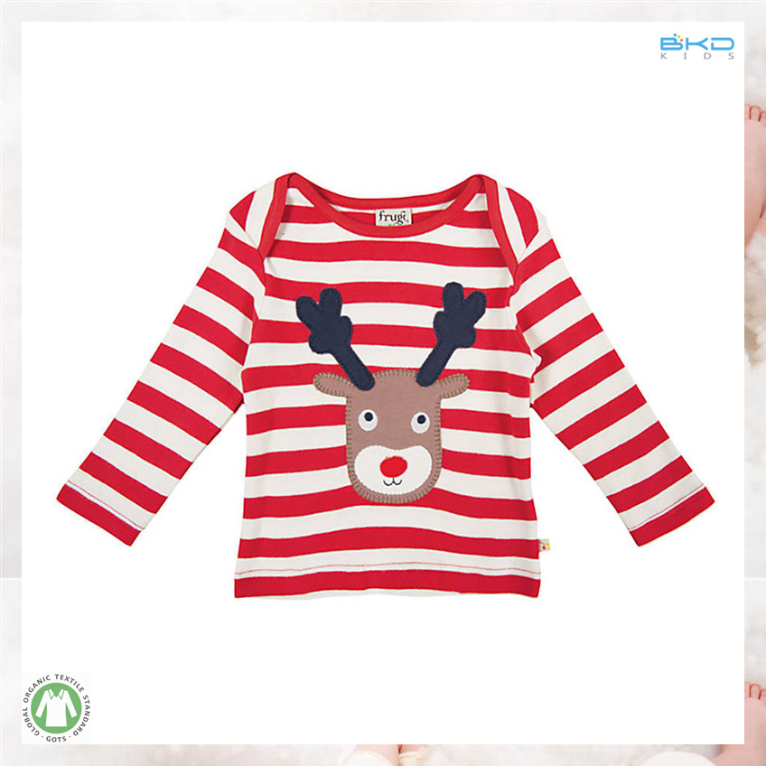 Stripe Printing Baby Clothes Long Sleeve Infant T-Shirt