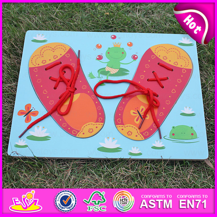 2015 New Wooden Puzzle Toy Shoes, Popular Wood Puzzle Toy, Hot Sale Wood Puzzle Game, Wood Puzzle for Children W14D014