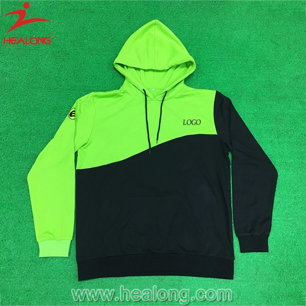 Healong Fashion Fluorescence Color with Right Chest Logo Warm Cotton Hoodies (Sweater)