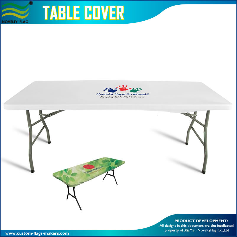 Fast Delivery Custom Design Printing Stretch Table Top Covers