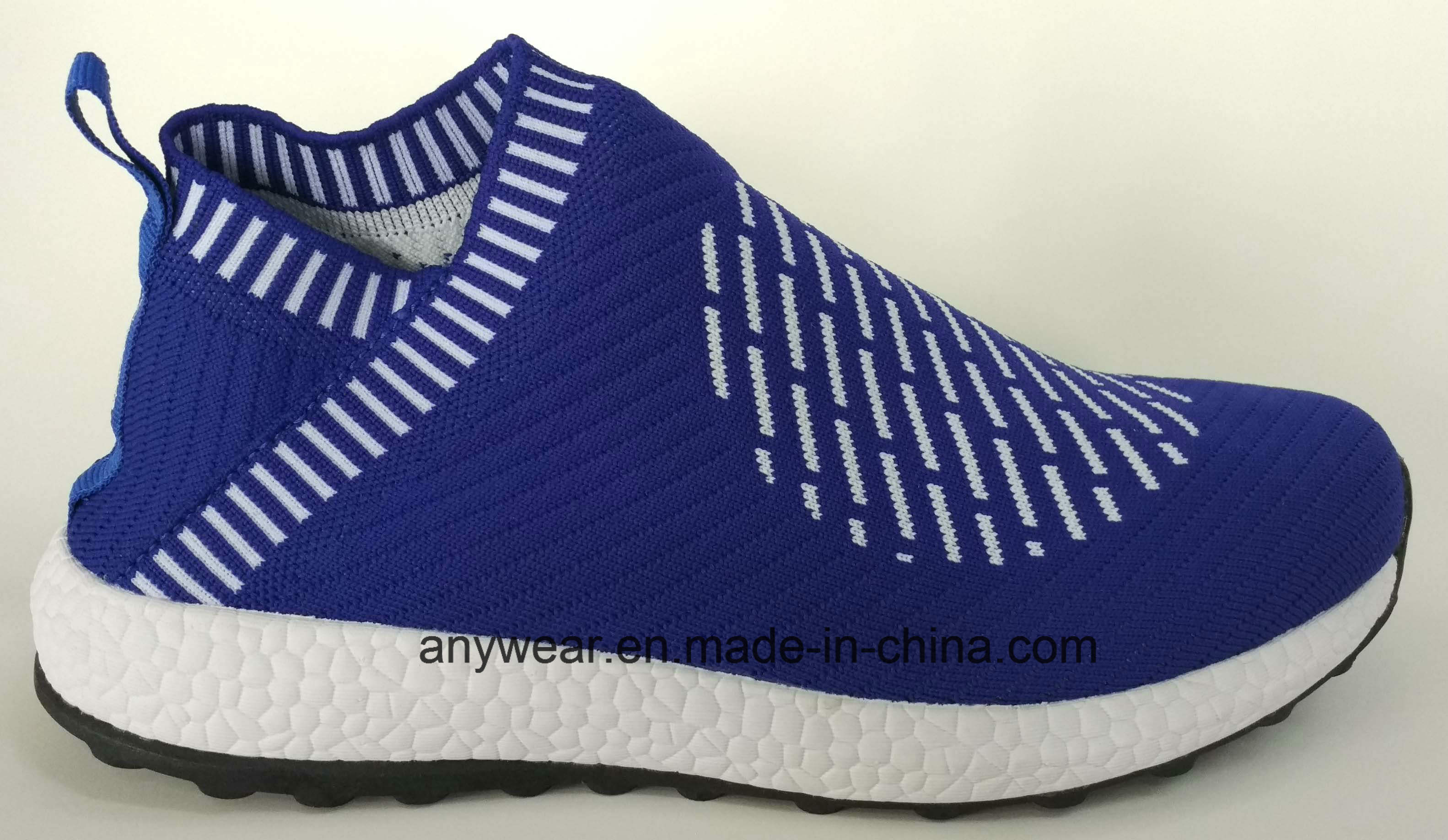 Flyknitting Sports Footwear Comfort EVA Running Shoes (817-171)