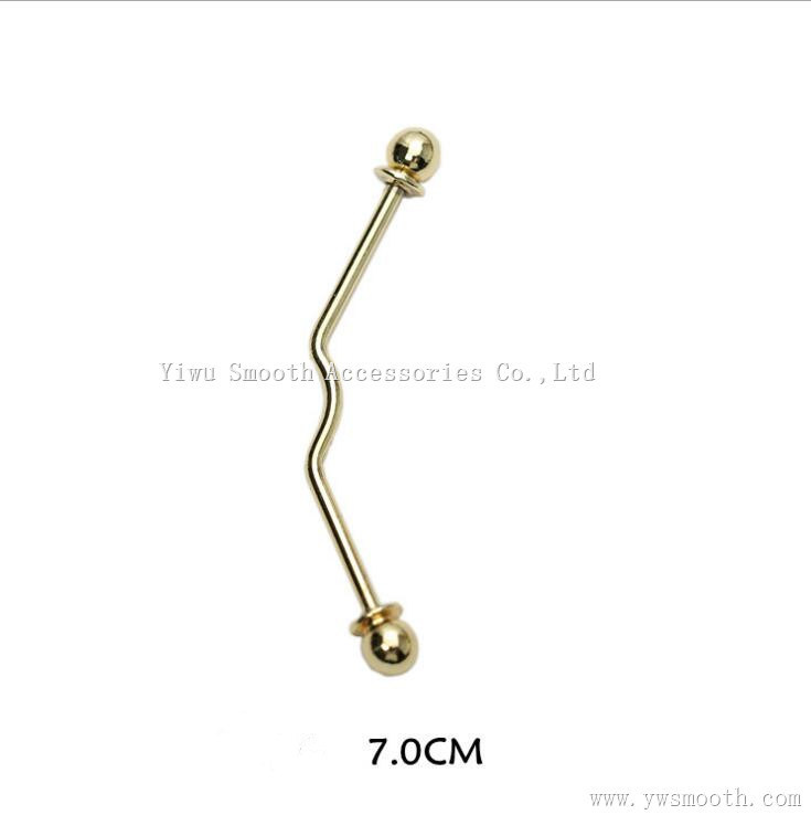 Fashion Double Pearl Jewelry Metal Alloy Brooch safety Pin Accessories
