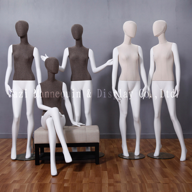 Fiberglass Female Mannequin, Fabric Wrapped Mannequin From Guangzhou