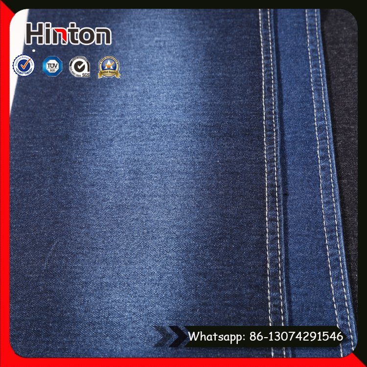 Factory Hot Sale Blue Stretch Knitted Jean Fabric