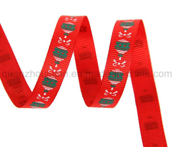 OEM Gift Packaging Decorative Printed Polyester Ribbon