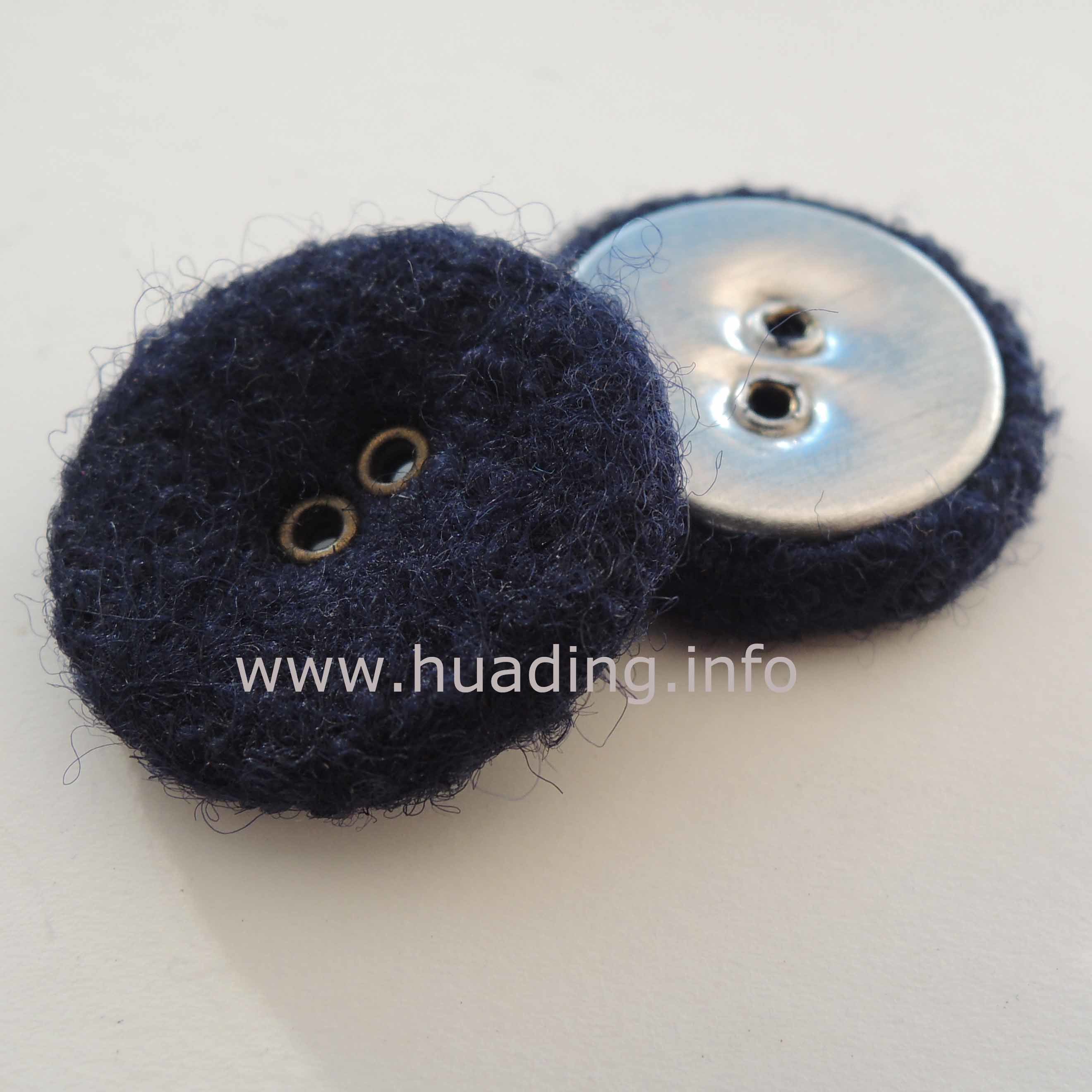 Fabric Covered Two-Hole Plastic Sewing Button for Accessories (Ts-03)