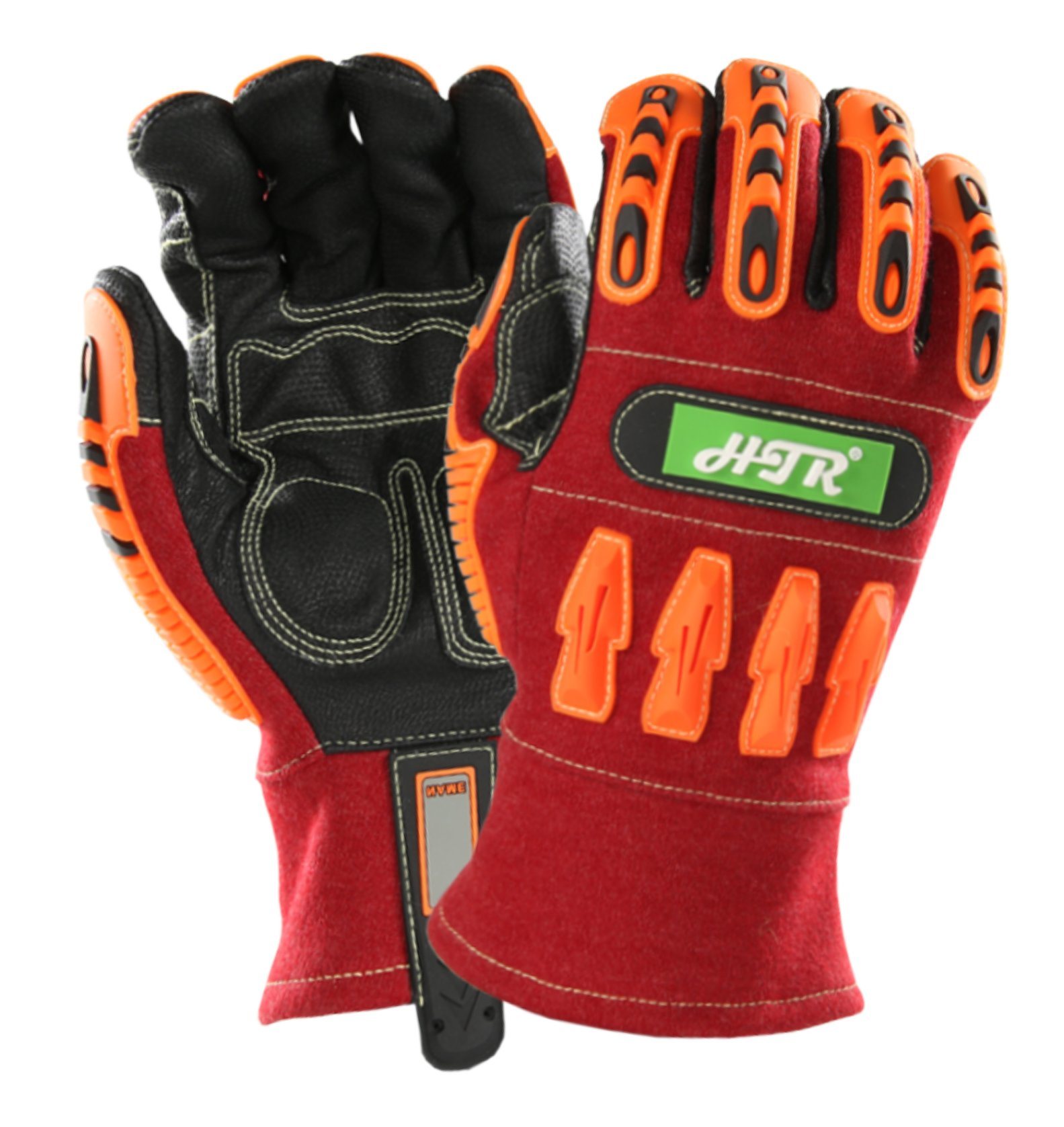 Flame-Resistant Anti-Impact Industrial Work Glove for Electric-Arc Welding