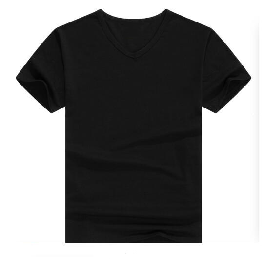 Plus Size Cotton Polyester Black Men's T Shirts