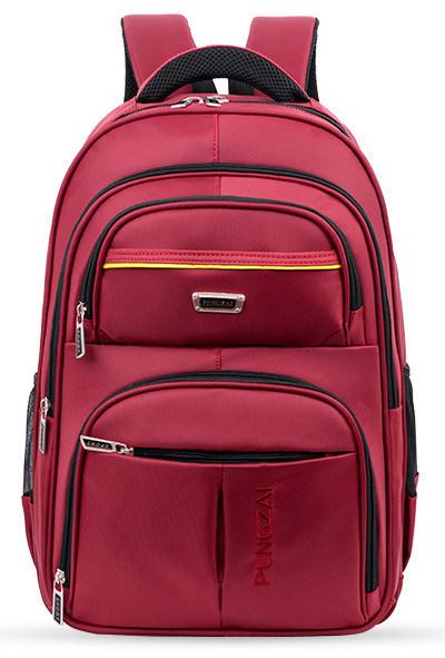 Fashion Red Computer Sports Back Packs Customized Logo Laptopbag