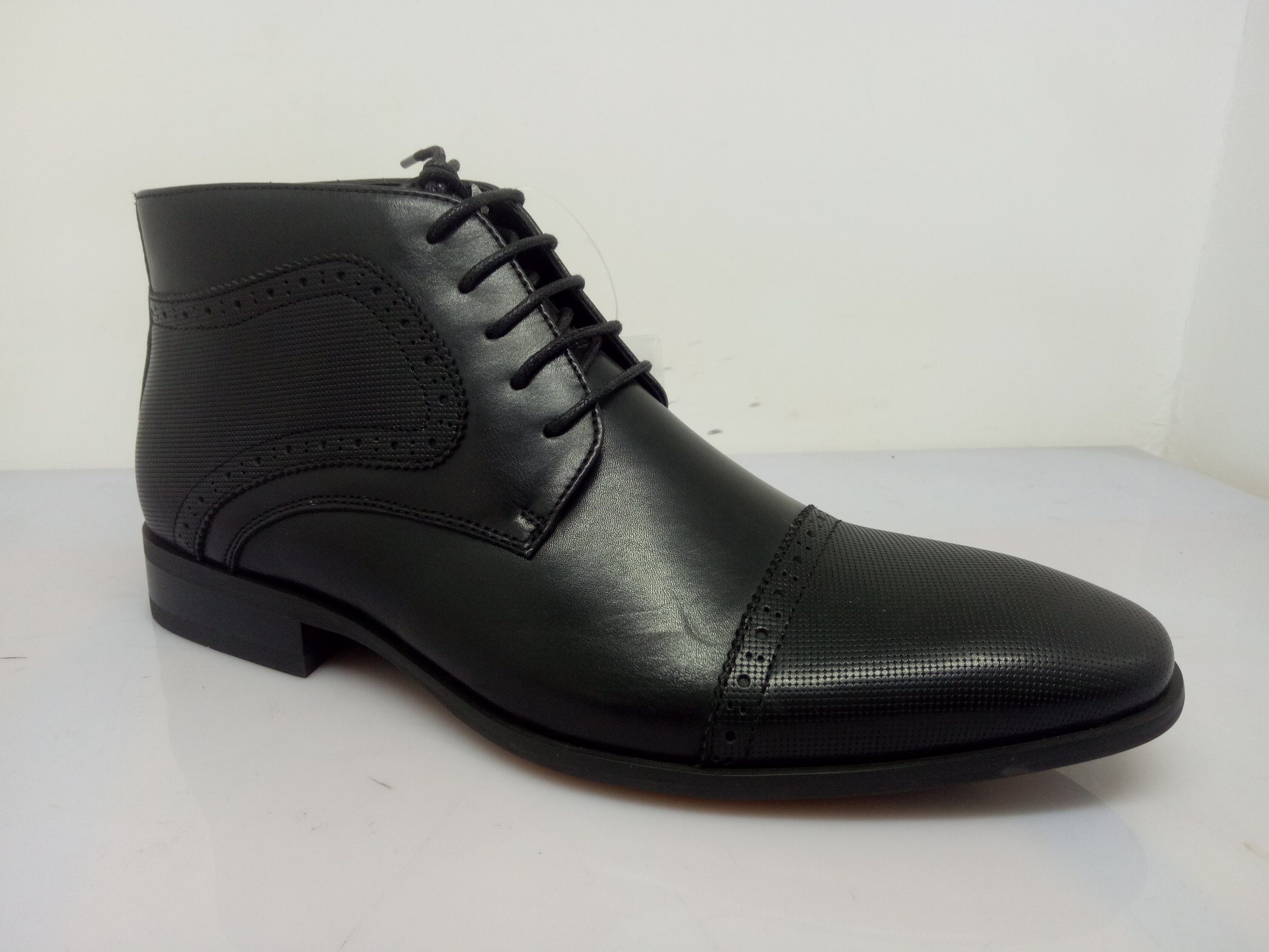PU Leather Lace Mens Shoes Black NX 530