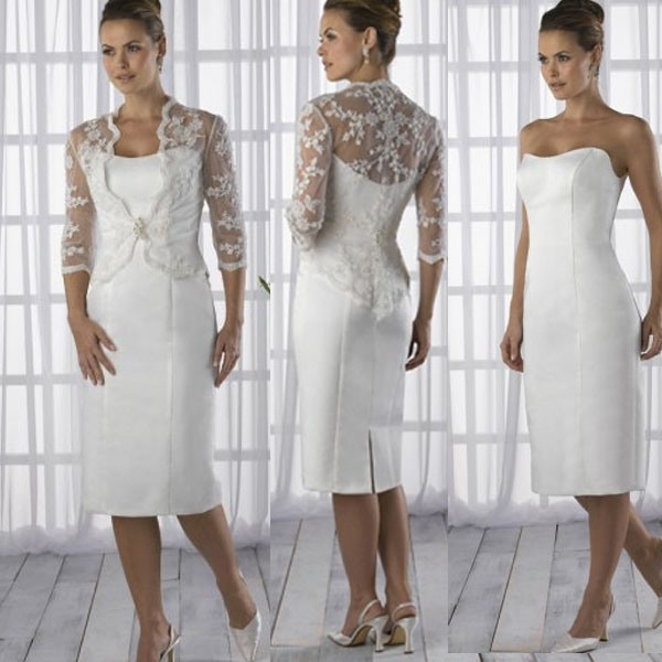 Custom 3/4 Sleeve Lace Bolero Short Mother of The Bride Groom Dresses Formal Dresses (S22)