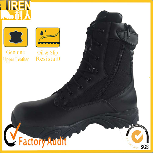 Top Grade Genuine Leather Safety Shoe Military Tactical Combat Boot