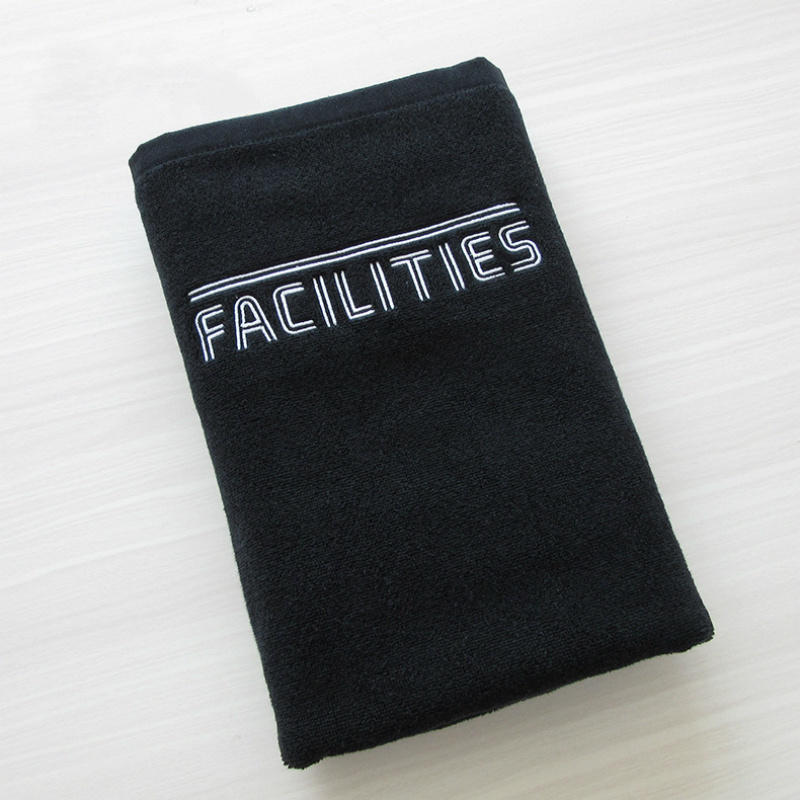Soft Cotton Custom Logo Embroidered Hand Towel Made in China