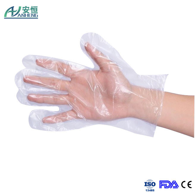 Protective Transparent Disposable Poly Gloves for Food Handing