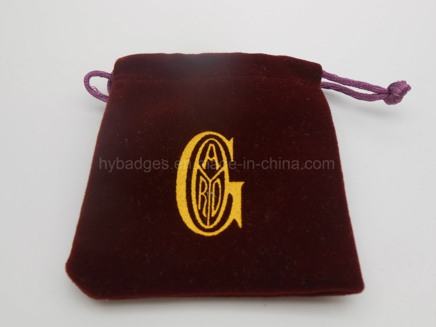 Cotton Drawstring Gift Bag, Velvet Charm Packing Pouch (GZHY-dB-005)