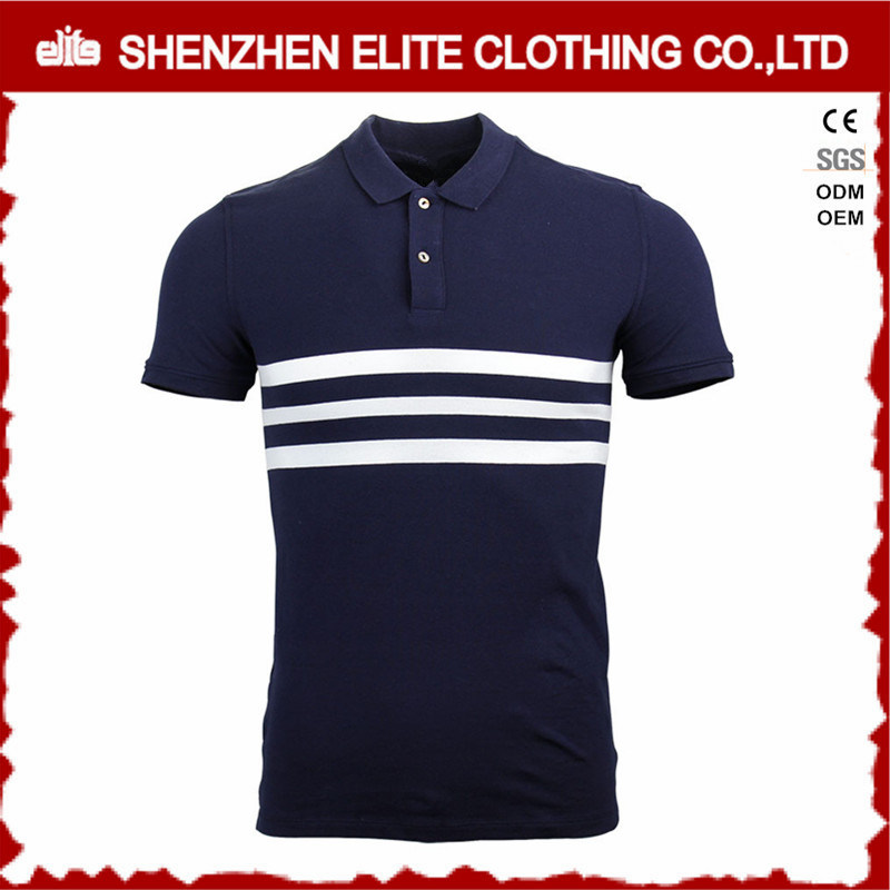 High Quality Fashion Design Navy Blue Mens Polo Shirt (ELTPSI-41)