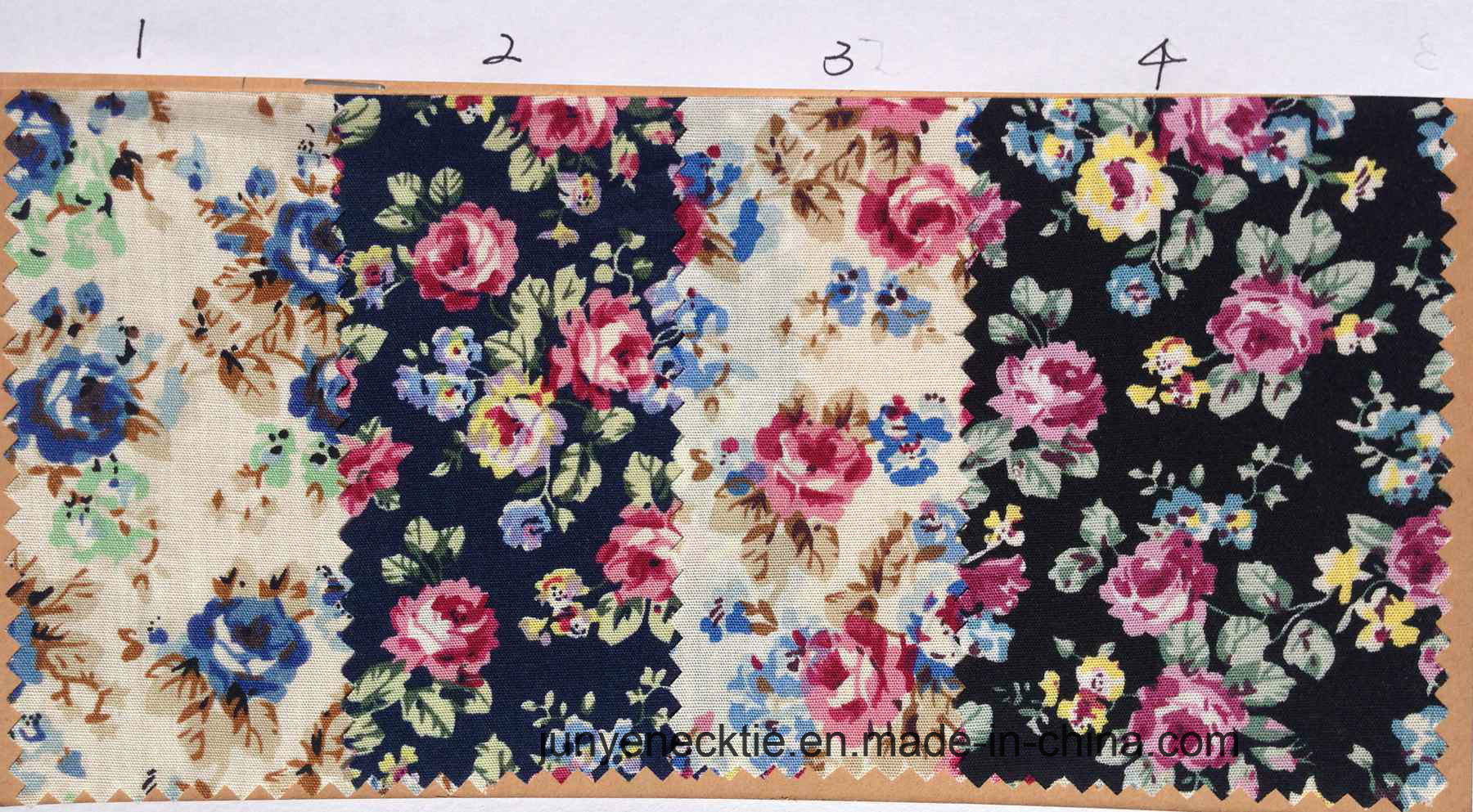 Cotton Printed Floral Design Tie Fabric