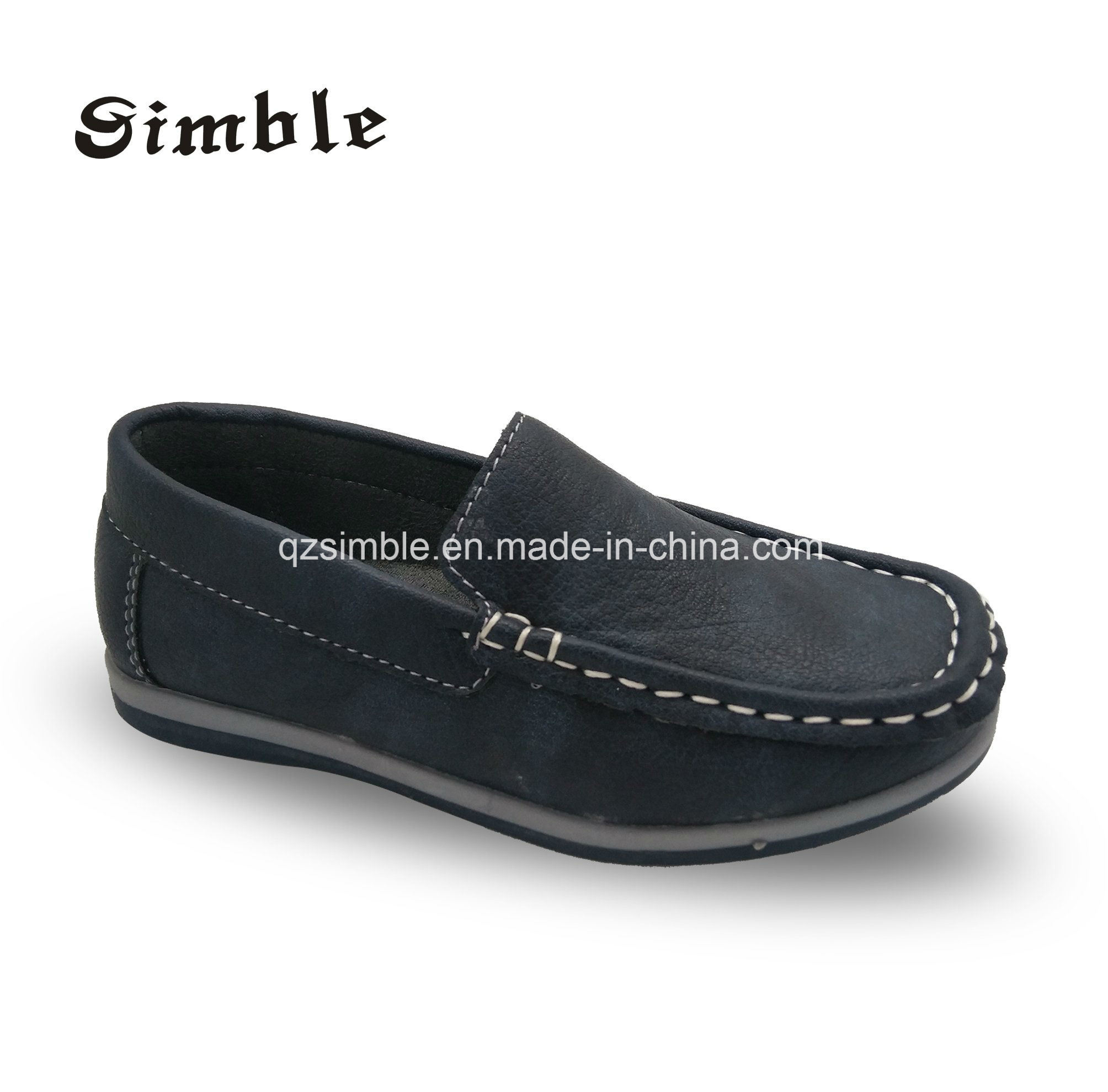high Quality Children Fashion PU Leather Casual Loafer Shoes