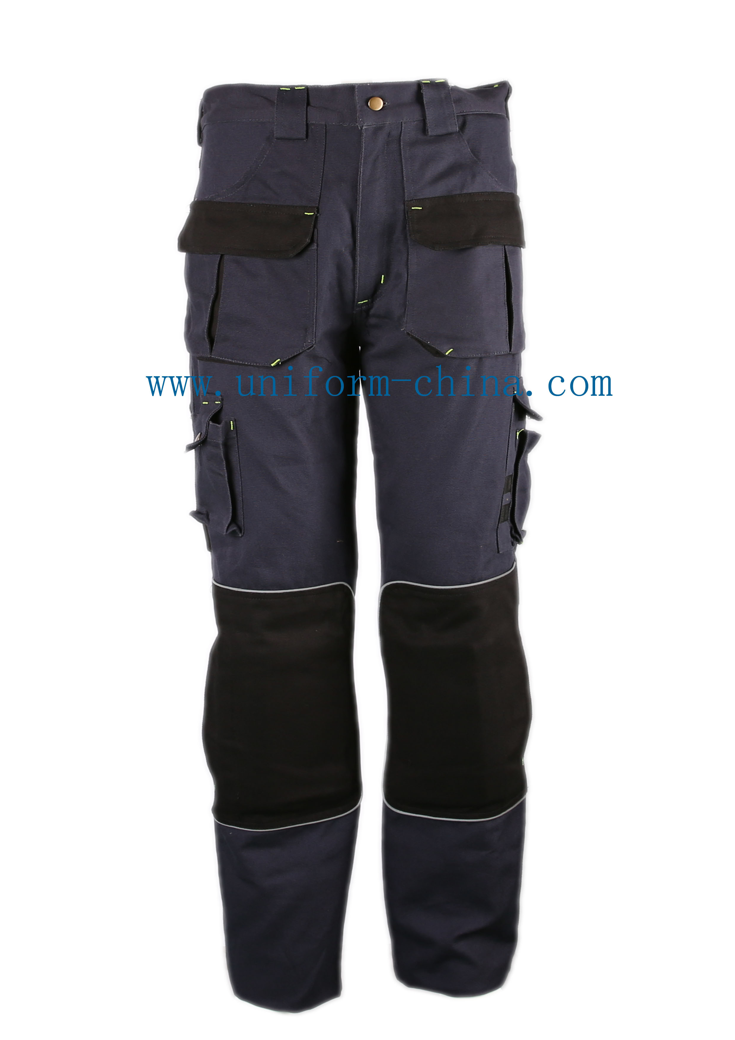 Men's Cotton Safety Cargo Work Pants Workwear Working Trousers