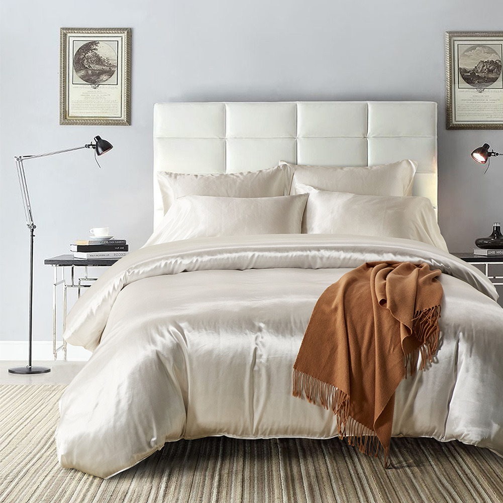 Okeo-Tex Certified Fashion Cheap Faux Silk Bedding Sets for Hotel and Home