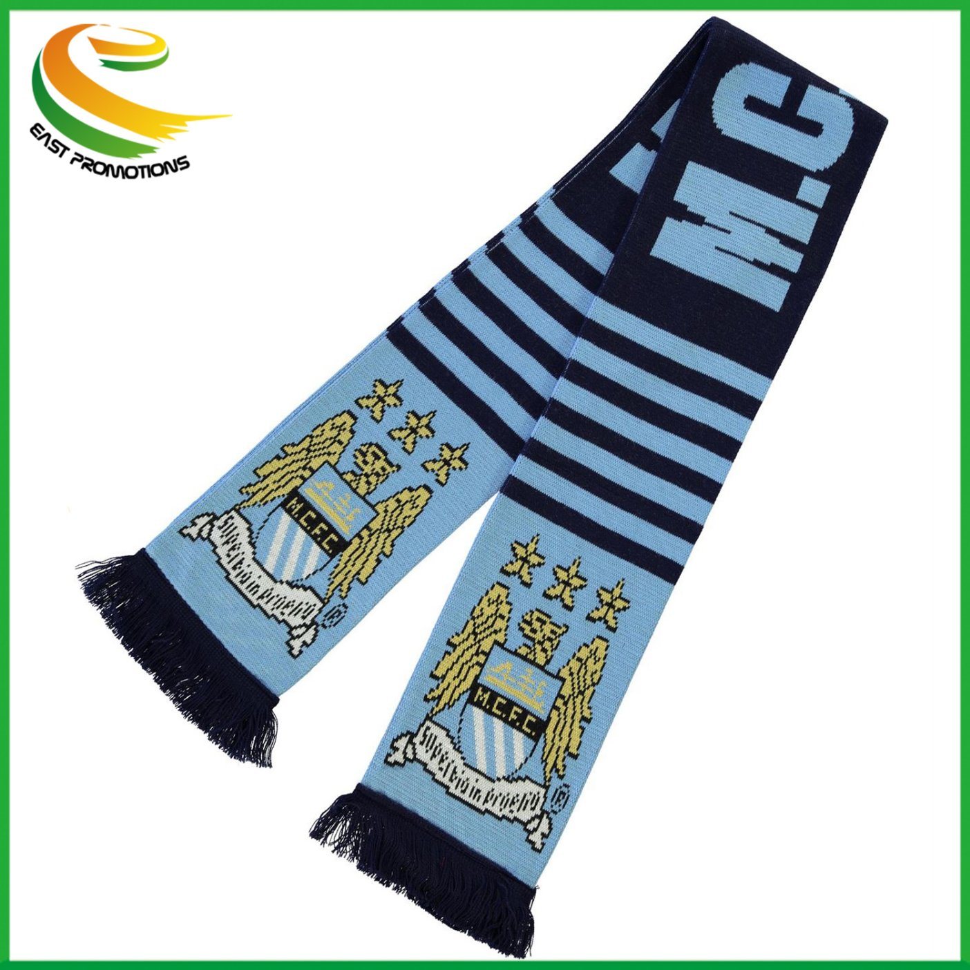 Wholesale Sport Soccer Fans Knitted Scarf for 2018 World Cup