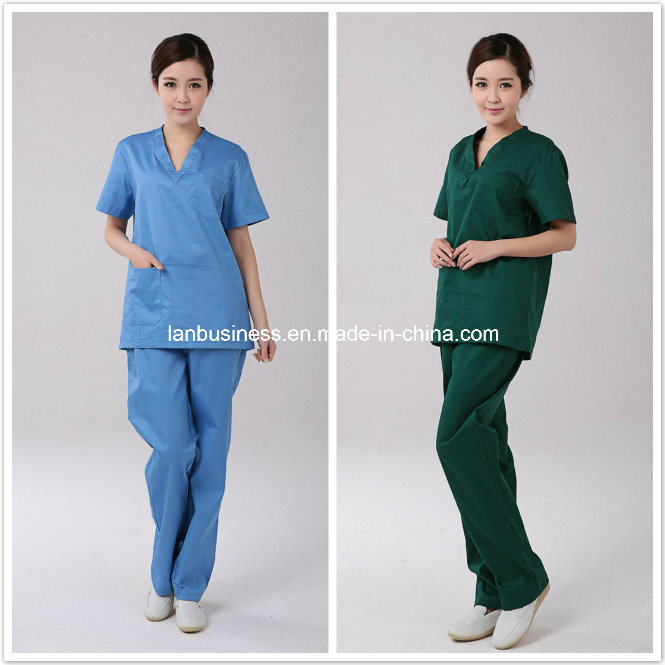 Ly New Design Cotton Nurse Scurb Uniforms (LY-MU003)
