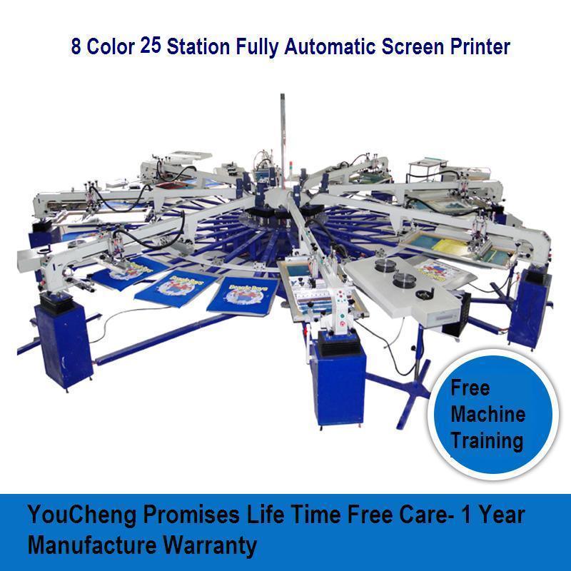 Round Shape Silk Screen Printer for Textile