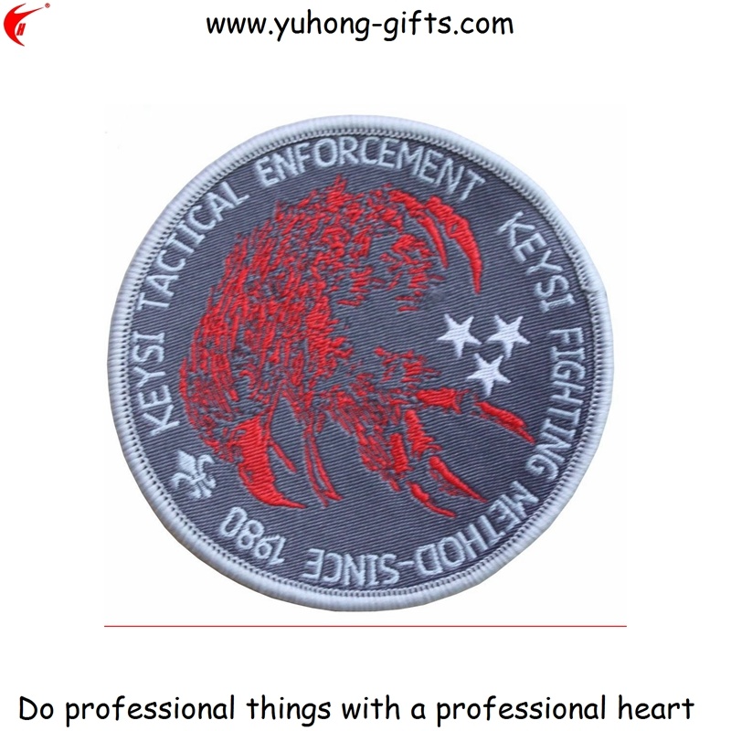 Round Shaped Embroidery Badge for Uniform (YH-EB018)