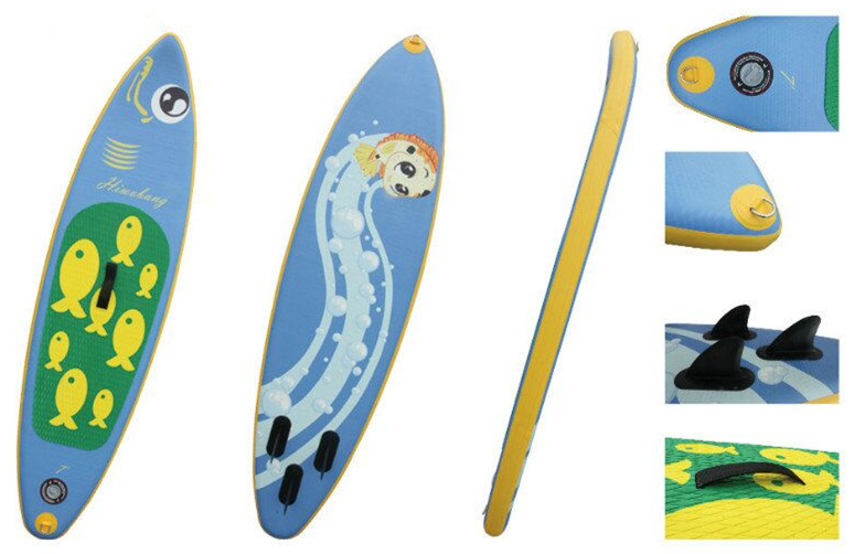 2.4m Small Inflatable Sup Board for Teenager and Female, Surf Board, Stand up Paddle Board