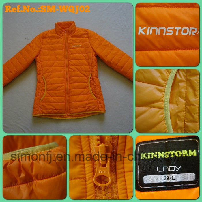 Women's Fashion Orange Light Down Jacket for Winter (SM-WQJ02)