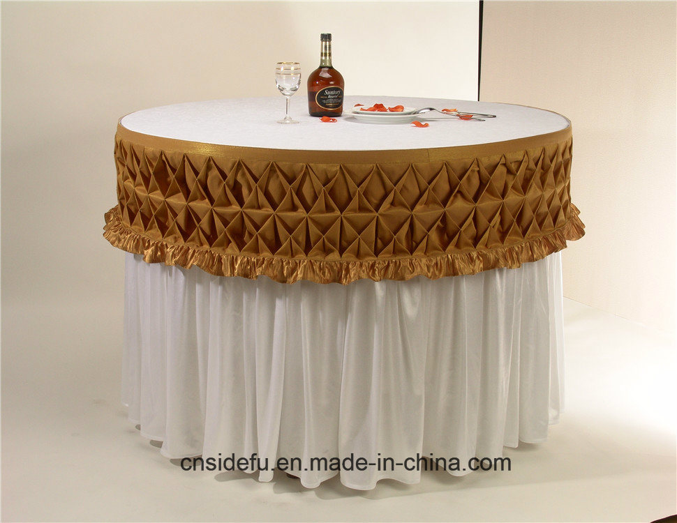 Hotel Round Decorative Banquet Party Satin Table Skirt