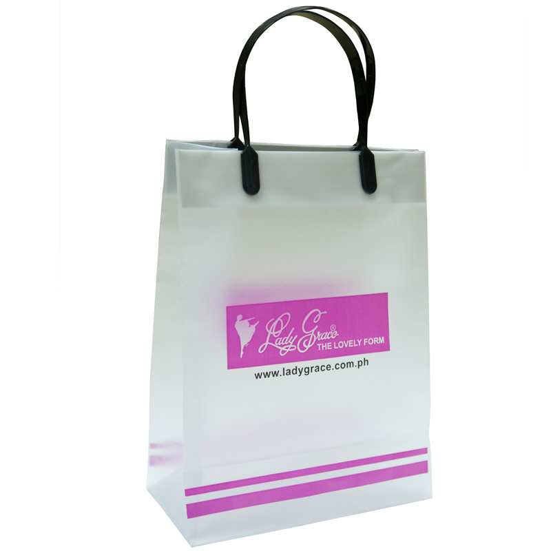 2015 Plastic Bag, Clip Handle Bags, Shopping Bags, Gift Bags, Promotional Bags (HF-175)