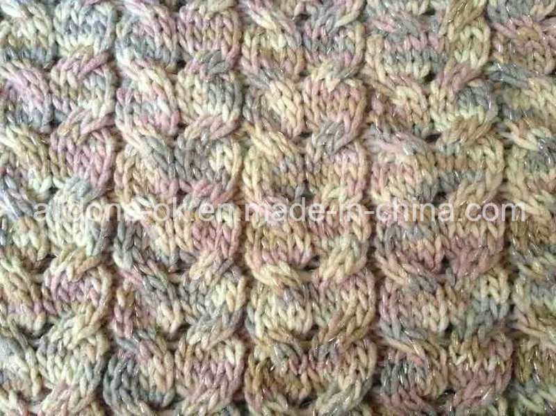 Acrylic Cable Knit Fabric for Blanket Shoes Sweaters Pillow Cushion