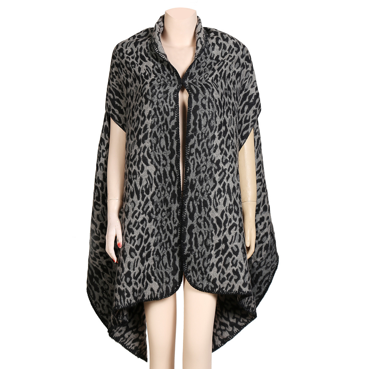 Women's Sleeveless 190*65cm Reversible Cashmere Like Winter Warm Stole Throw Poncho Scarf Shawl (SP250)